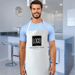 Gepersonaliseerde Uniform Business Logo Schort<br><div class="desc">Aangepaste zakelijke schorten met uw bedrijf logo,  slogan en website adres.</div>