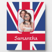 Gepersonaliseerde union jack fotoplaat (Voorkant)