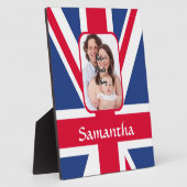 Gepersonaliseerde union jack fotoplaat (Zijkant)