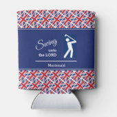 Gepersonaliseerde UNION JACK Golf Blikjeskoeler (Achterkant)