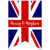 Gepersonaliseerde Union Jack | Koninklijke bruilof Vlaggetjes (Derde vlag)