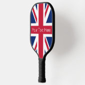  gepersonaliseerde Union Jack Pickleball Paddle (Links)