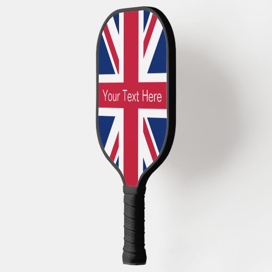  gepersonaliseerde Union Jack Pickleball Paddle (Links)
