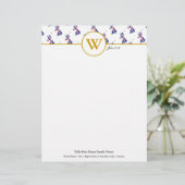 Gepersonaliseerde UNION JACK UK kaart Letterhead Briefhoofd (Staand voorkant)