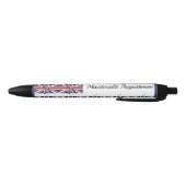 Gepersonaliseerde | UNION JACK | UK Vlag Zwarte In Zwarte Inkt Pen (Bodem)