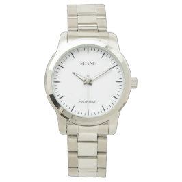 Gepersonaliseerde Unisex Oversized Zilveren Armban Horloge
