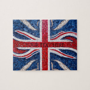 Gepersonaliseerde United Kingdom Flag Designer Legpuzzel