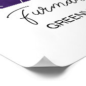 Gepersonaliseerde Universiteitskaart, aangepaste k Poster (Hoek)