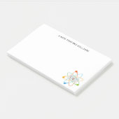 Gepersonaliseerde UP EN ATOM Fun Science Post-it® Notes (Schuin)