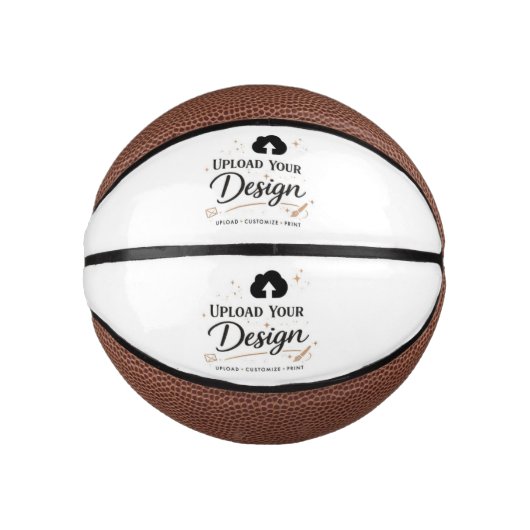Gepersonaliseerde Upload Uw Ontwerp Logo Basketbal (Voorkant)