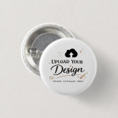 Gepersonaliseerde Upload Uw Ontwerp Logo Ronde Button 3,2 Cm (Voorkant /achterkant)