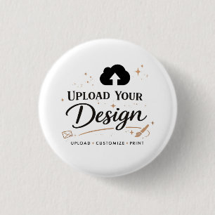 Gepersonaliseerde Upload Uw Ontwerp Logo Ronde Button 3,2 Cm