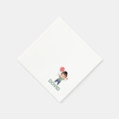 Gepersonaliseerde Upsherin Napkin Servet (Hoek)