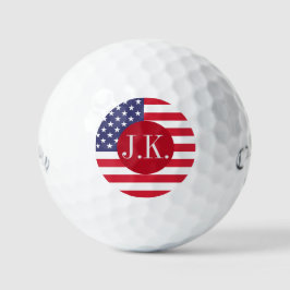 Gepersonaliseerde USA Flag Callaway Golf Ballen