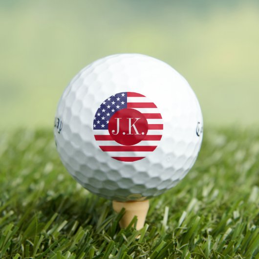 Gepersonaliseerde USA Flag Callaway Golf Ballen (Insitu Shirt)