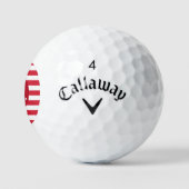 Gepersonaliseerde USA Flag Callaway Golf Ballen (Logo)