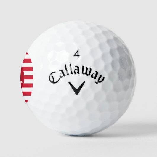 Gepersonaliseerde USA Flag Callaway Golf Ballen (Logo)