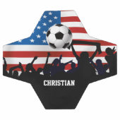 Gepersonaliseerde USA Flag Football en Voetbal Fan (Enkel)