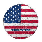 Gepersonaliseerde USA Flag Stars and Stripes Dartbord (Voorkant)