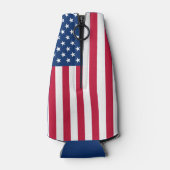 Gepersonaliseerde USA Flag Stars and Stripes Koelb Flesjeskoeler (Achterkant)
