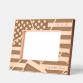 Gepersonaliseerde USA Motto en Amerikaanse Vlag Ku Gegraveerde Lijstjes (Links)