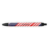 Gepersonaliseerde USA Patriottische Vlag Zwarte Inkt Pen (Voorkant)