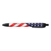 Gepersonaliseerde USA Patriottische Vlag Zwarte Inkt Pen (Bodem)