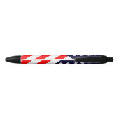 Gepersonaliseerde USA Patriottische Vlag Zwarte Inkt Pen (Achterkant)