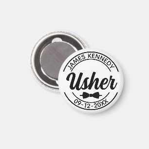 Gepersonaliseerde Usher met aangepaste naam en tro Magneet