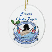 Gepersonaliseerde USS George Washington CVN 73 Keramisch Ornament (Links)