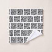 Gepersonaliseerde uw aangepaste QR-code badhanddoe Bad Handdoek (Wasdoekje)