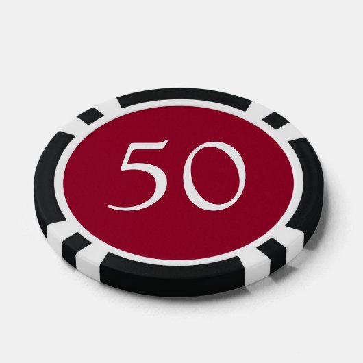 Gepersonaliseerde Uw Aantal en Kleuren Poker Chips (Enkel)