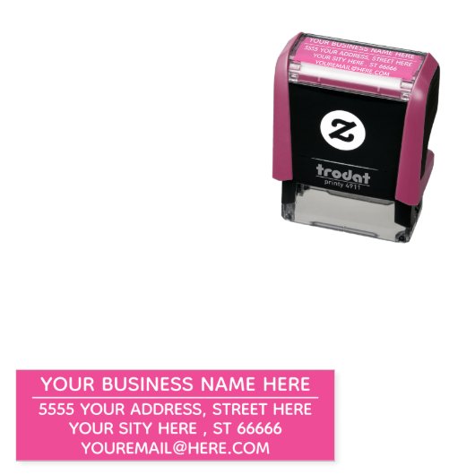 Gepersonaliseerde uw adreskleur Zelfinkkend stempe Zelfinktende Stempel (In situ)