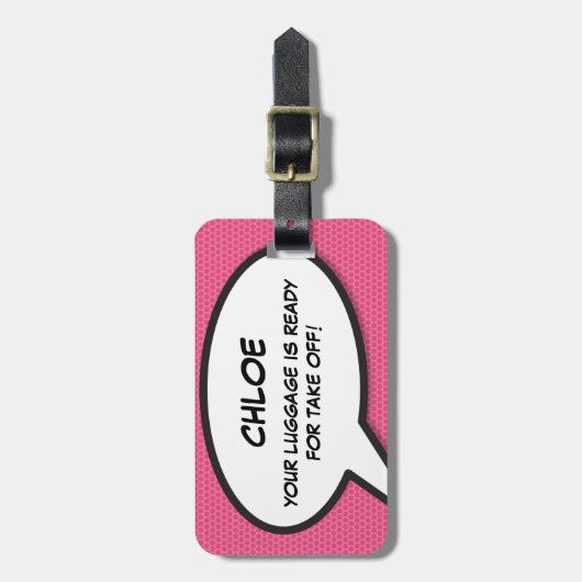 GEPERSONALISEERDE UW BAGAGE IS KLAAR OM OP TE STIJ BAGAGELABEL (Voorkant verticaal)