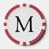 Gepersonaliseerde uw brief en kleuren poker chips (Voorkant)