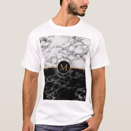 Gepersonaliseerde uw brief of nummer T-shirt cadea (Voorkant)