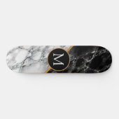 Gepersonaliseerde uw brief skateboard marmeren ste (Horizontaal)