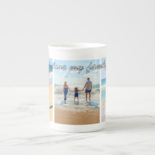 Gepersonaliseerde Uw Familie Foto Collage Mok Gift