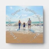 Gepersonaliseerde Uw Familie Foto Plaque Aangepast Fotoplaat (Voorkant)