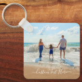 Gepersonaliseerde uw familie foto Sleutelhanger me (Voorkant)