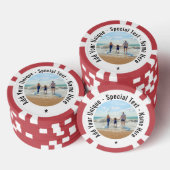 Gepersonaliseerde Uw Foto Aangepaste Tekst Poker C Poker Chips (Opstapeling)