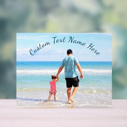 Gepersonaliseerde uw foto Acryl teken aangepaste t Acryl Bord (Neutraal)