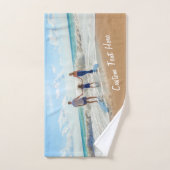 Gepersonaliseerde uw foto badhanddoeken aangepaste bad handdoek (Handdoek)
