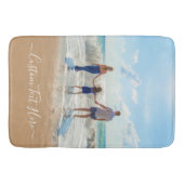 Gepersonaliseerde uw foto badmat met aangepaste te (Voorkant)