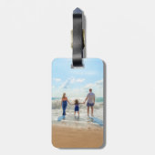 Gepersonaliseerde uw foto Bagagelabel Gift (Achterkant verticaal)