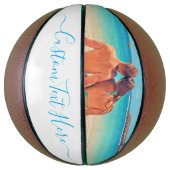 Gepersonaliseerde uw foto basketbal en aangepaste  (Verticaal)