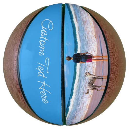 Gepersonaliseerde uw foto basketbal en aangepaste (Verticaal)