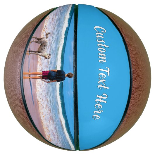 Gepersonaliseerde uw foto basketbal en aangepaste (Verticaal)
