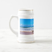 Gepersonaliseerde uw foto Bier Stein en aangepaste Bierpul (Links)