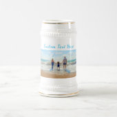 Gepersonaliseerde uw foto Bier Stein en aangepaste Bierpul (Center)